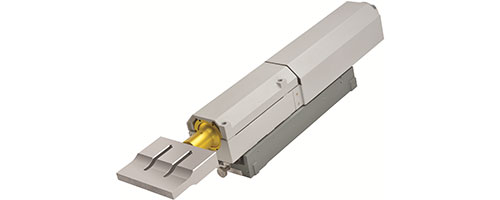 Self-contained pneumatic slimline actuator