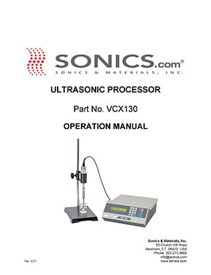 VCX 130 Instruction Manual